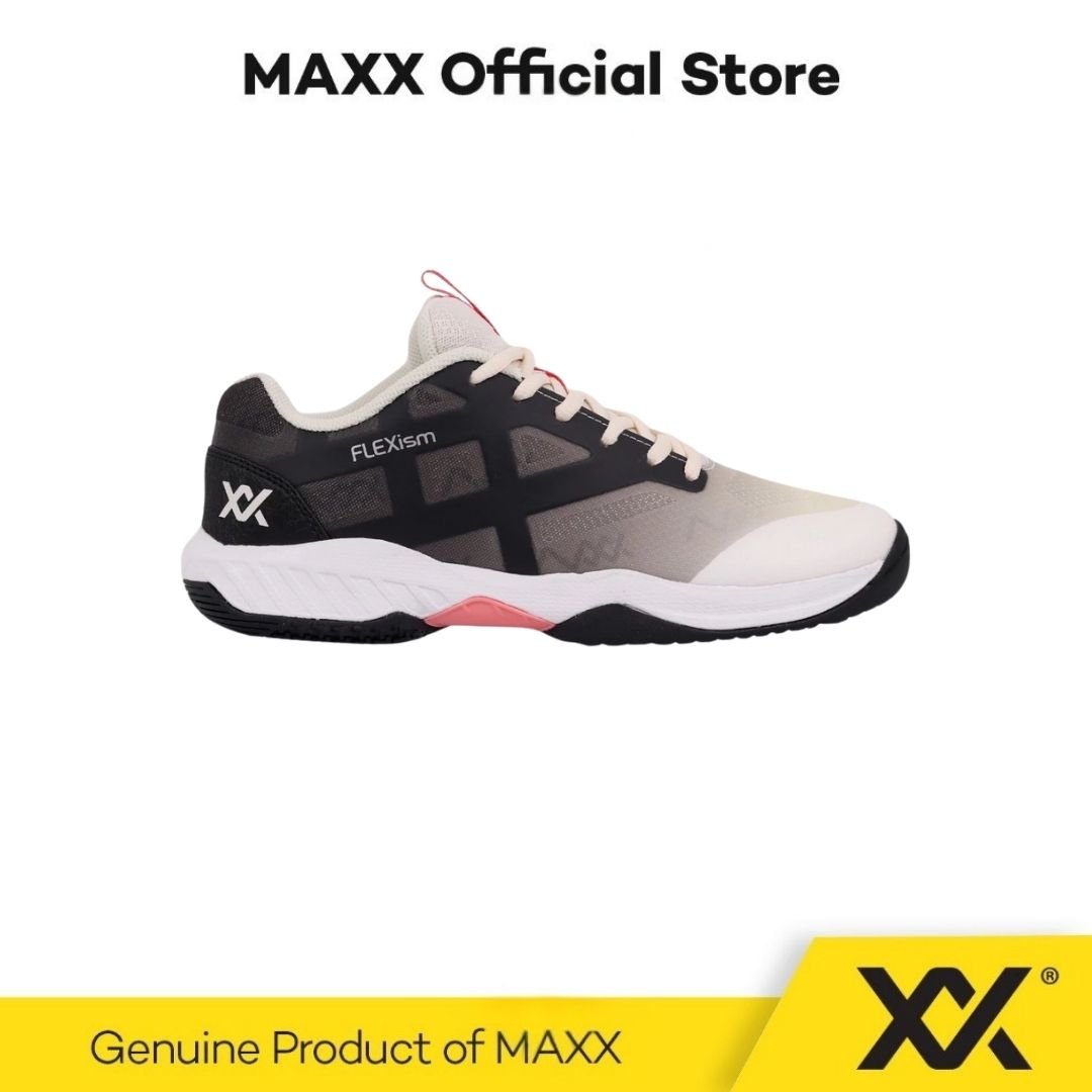 MAXX FLEXISM Badminton Shoes – (Black-Beige) MAXX FLEXISM Badminton Shoes – (Black-Beige)